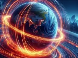 Weak spot in earth's magnetic shield