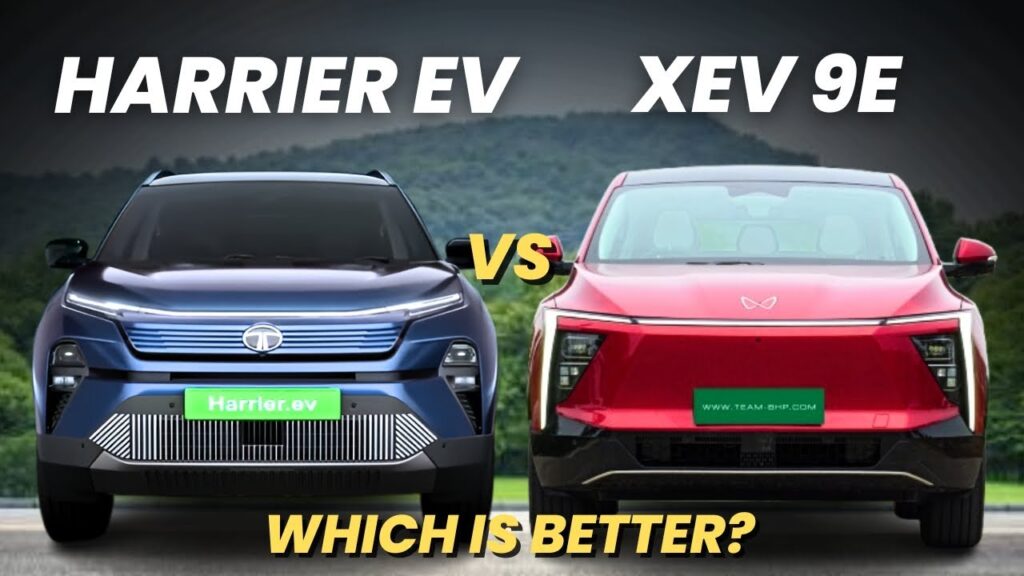 tata harrier ev vs mahindra xev 9e